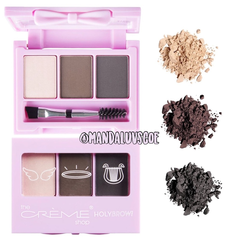 🎀 THE CRÈME SHOP Eyebrow Trio Brush +Spooley Deep